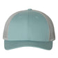 Richardson 115 Low Profile Trucker Cap - Smoke Blue/Aluminum