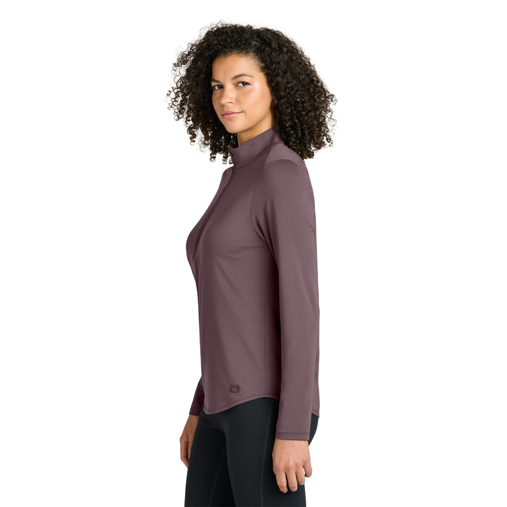 OGIO® Women’s Regain 1/2-Zip - Ashlen Plum