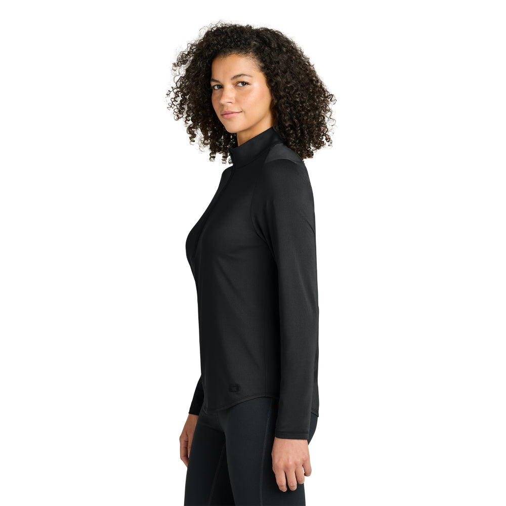 OGIO® Women’s Regain 1/2-Zip - Blacktop