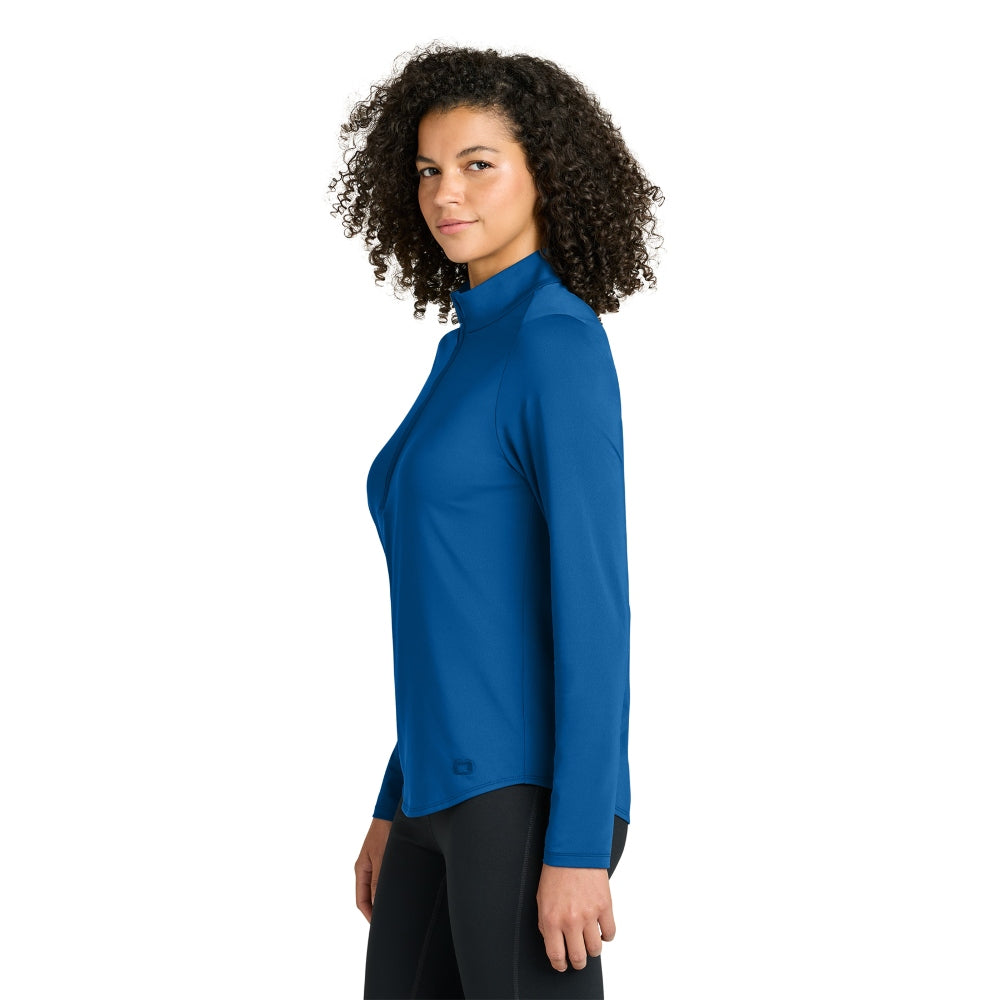 OGIO® Women’s Regain 1/2-Zip - Cobalt Blue