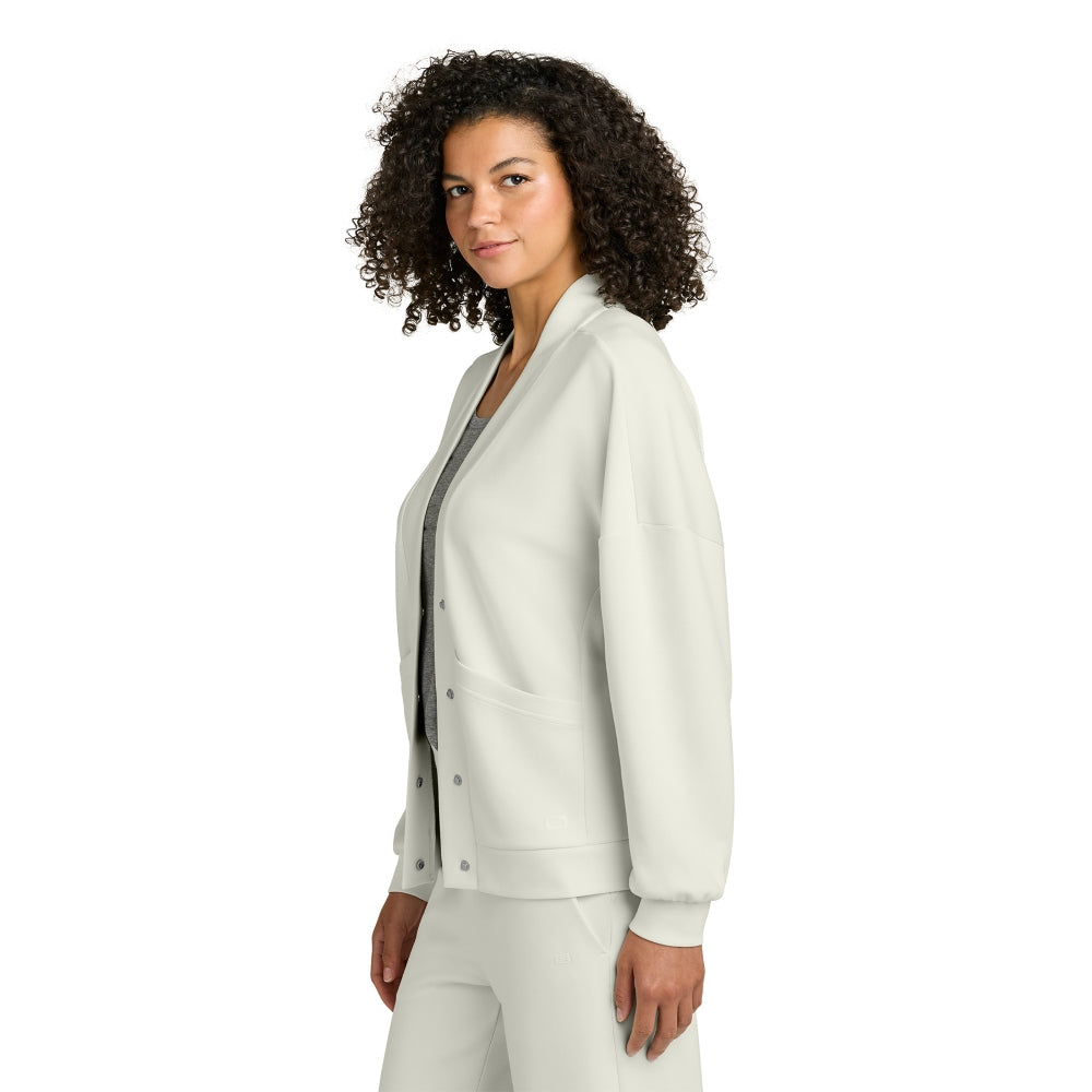 OGIO® Women’s Transcend Cardigan - Opal White