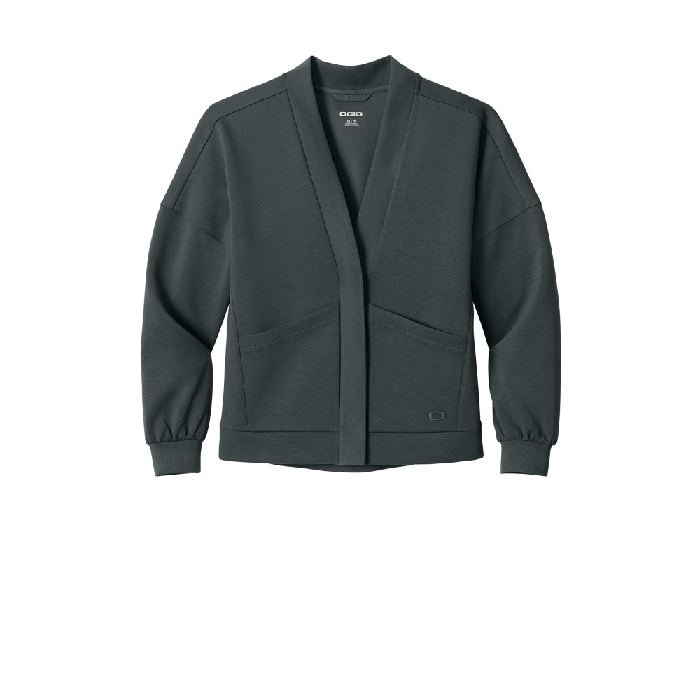 OGIO® Women’s Transcend Cardigan - Tarmac Grey