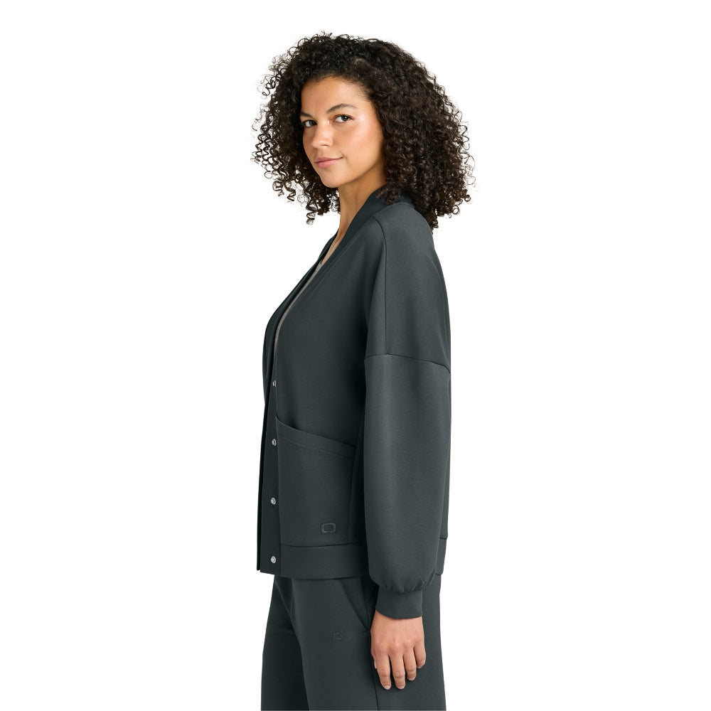 OGIO® Women’s Transcend Cardigan - Tarmac Grey
