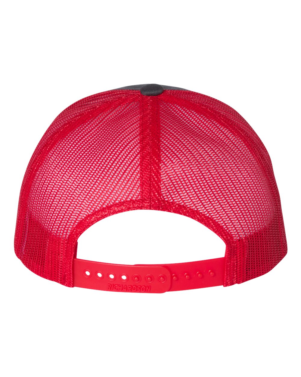 Richardson 115 Low Profile Trucker Cap - Charcoal/Red