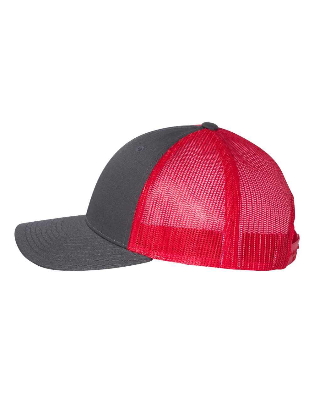 Richardson 115 Low Profile Trucker Cap - Charcoal/Red