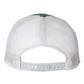 Richardson 115 Low Profile Trucker Cap - Heather Dark Green/Silver