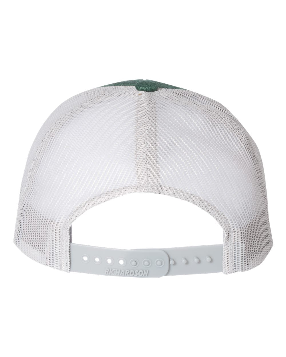Richardson 115 Low Profile Trucker Cap - Heather Dark Green/Silver