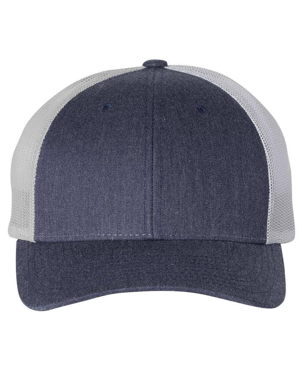 Richardson 115 Low Profile Trucker Cap - Heather Navy/Light Grey