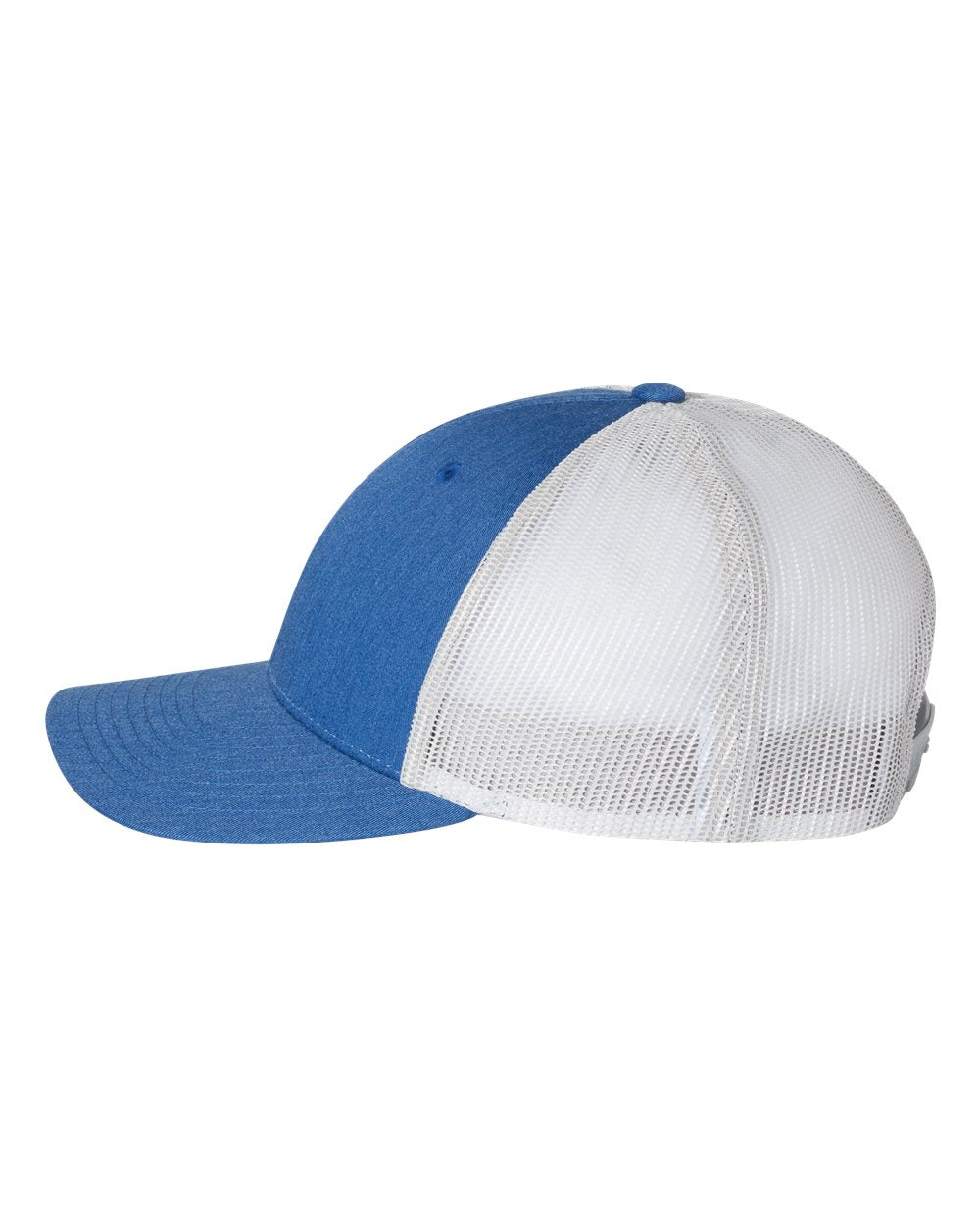 Richardson 115 Low Profile Trucker Cap - Heather Royal/Light Grey
