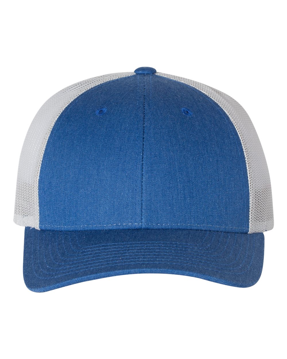Richardson 115 Low Profile Trucker Cap - Heather Royal/Light Grey