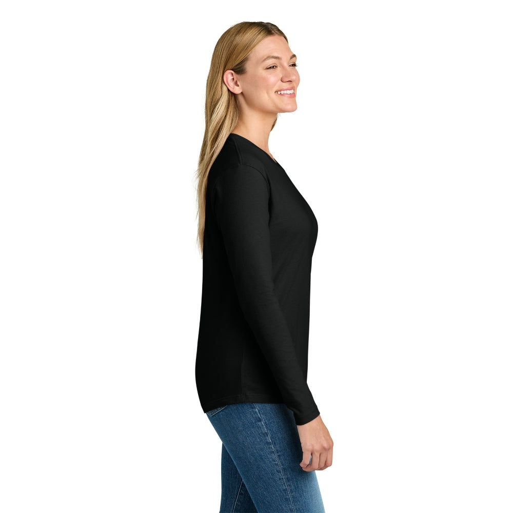 Next Level Apparel® Women’s Cotton Relaxed Long Sleeve Tee - Black