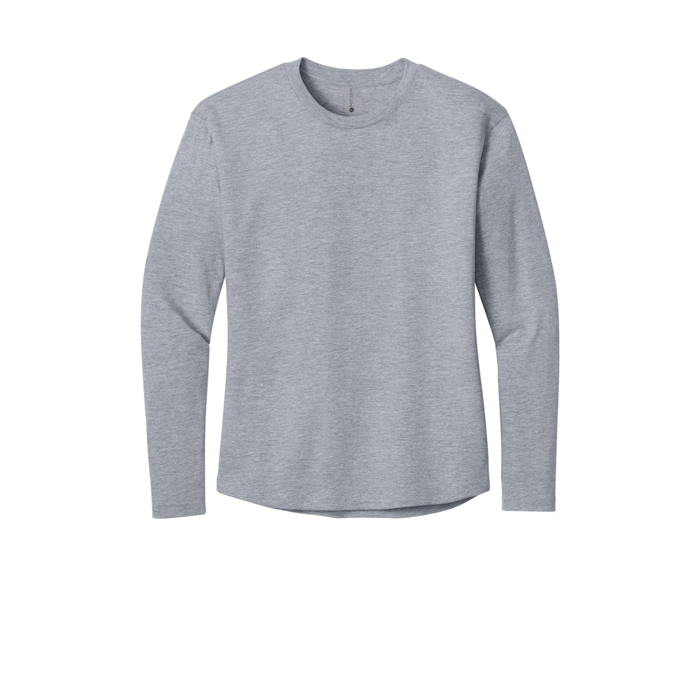 Next Level Apparel® Women’s Cotton Relaxed Long Sleeve Tee - Heather Gray
