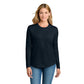 Next Level Apparel® Women’s Cotton Relaxed Long Sleeve Tee - Midnight Navy