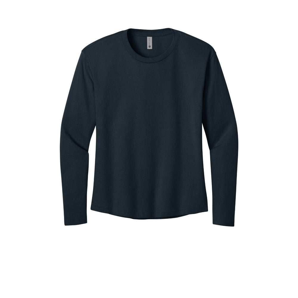Next Level Apparel® Women’s Cotton Relaxed Long Sleeve Tee - Midnight Navy