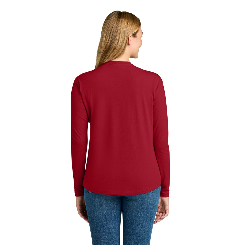 Next Level Apparel® Women’s Cotton Relaxed Long Sleeve Tee - Red