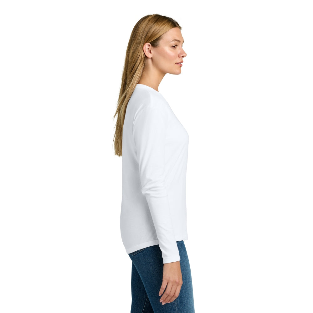Next Level Apparel® Women’s Cotton Relaxed Long Sleeve Tee - White