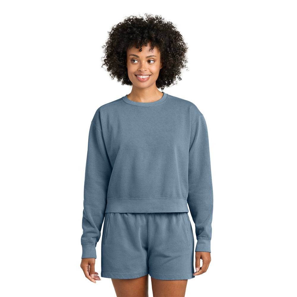 Comfort Colors® Women’s Mid-Length Crewneck Sweatshirt - Blue Jean