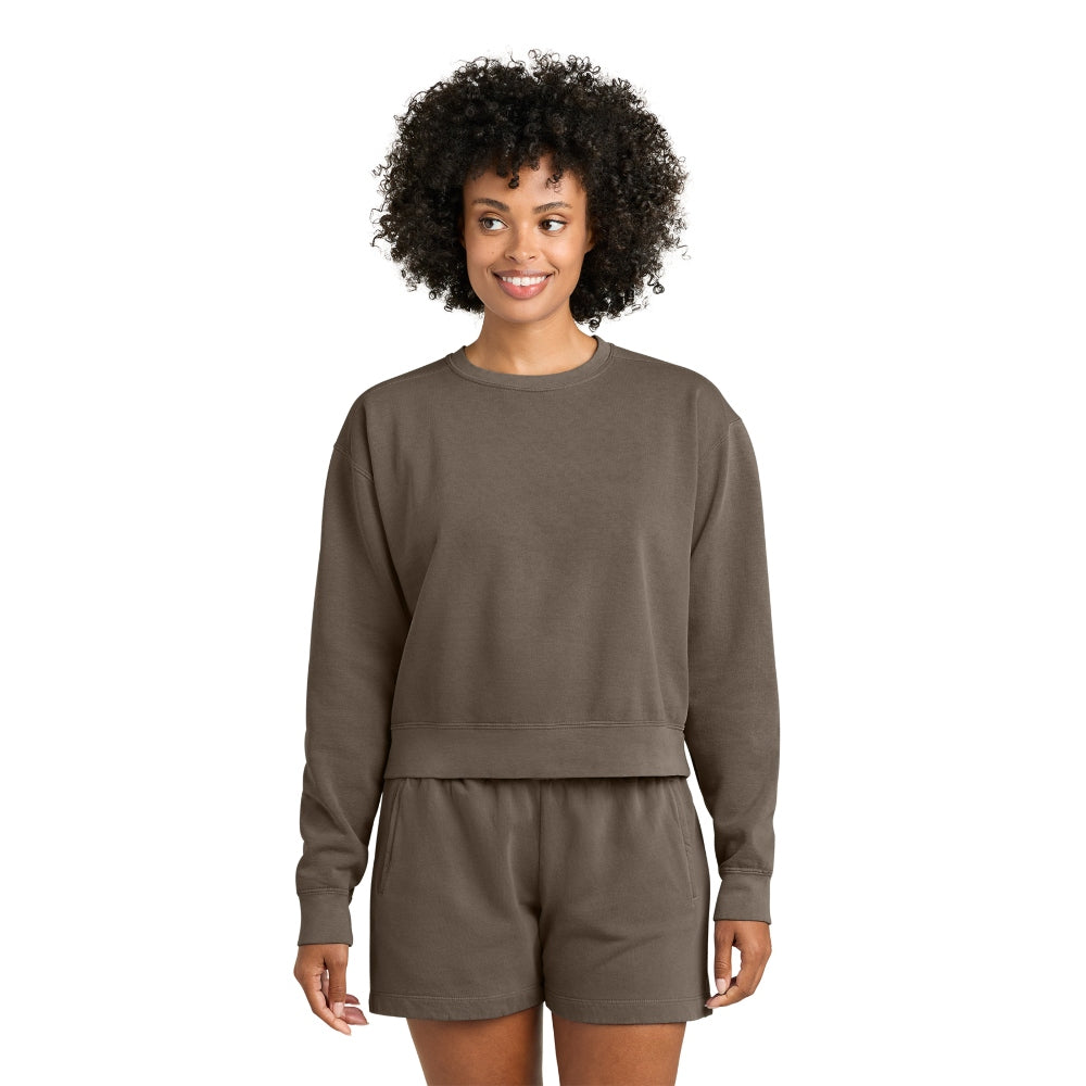 Comfort Colors® Women’s Mid-Length Crewneck Sweatshirt - Expresso