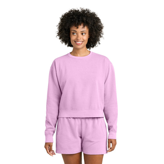 Comfort Colors® Women’s Mid-Length Crewneck Sweatshirt - Rose Quartz