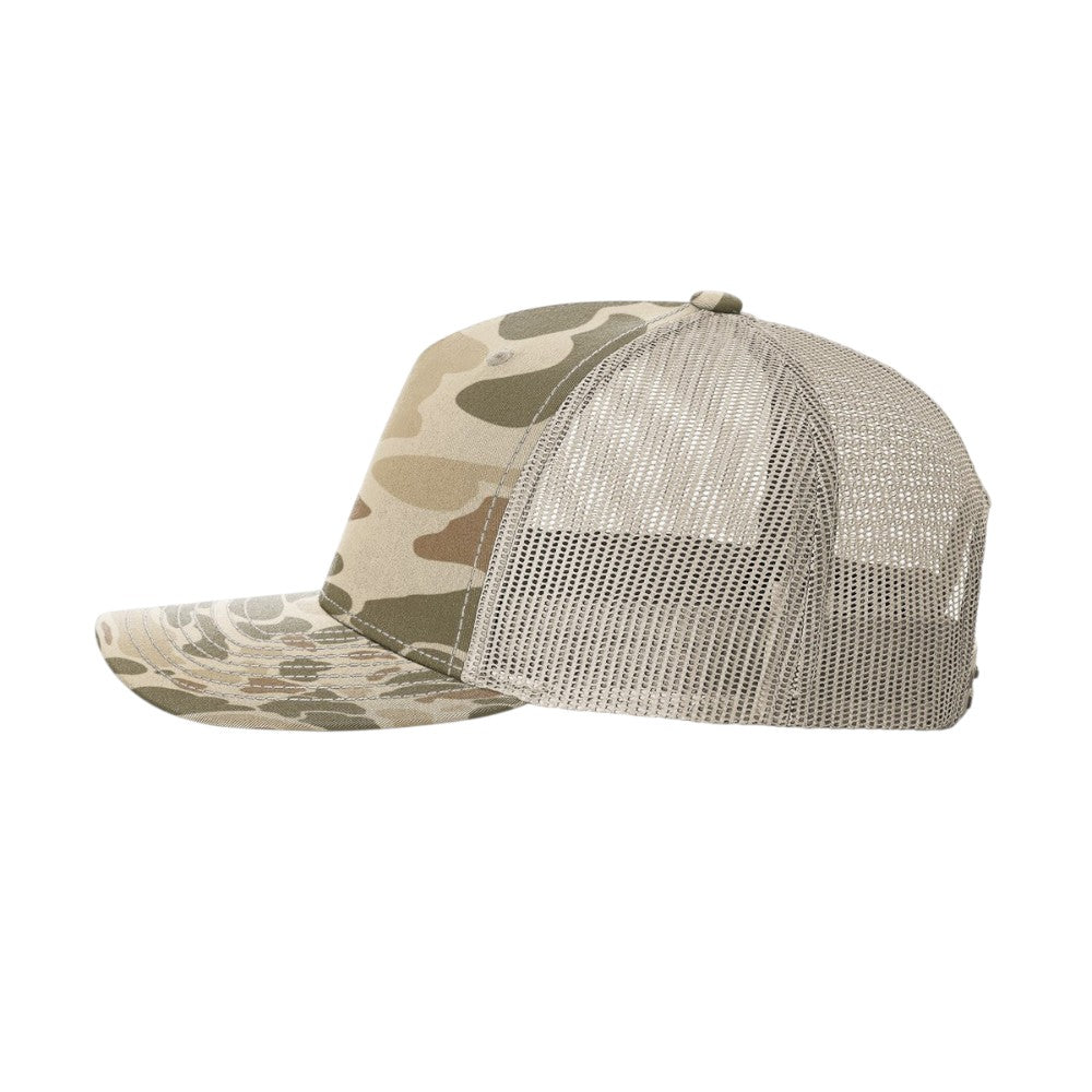 Richardson - Five-Panel Printed Trucker Cap - 112PFP - Harvest Duck Camo/Light Tan