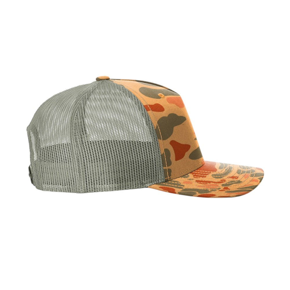 Richardson - Five-Panel Printed Trucker Cap - 112PFP - Sienna Duck Camo/Loden