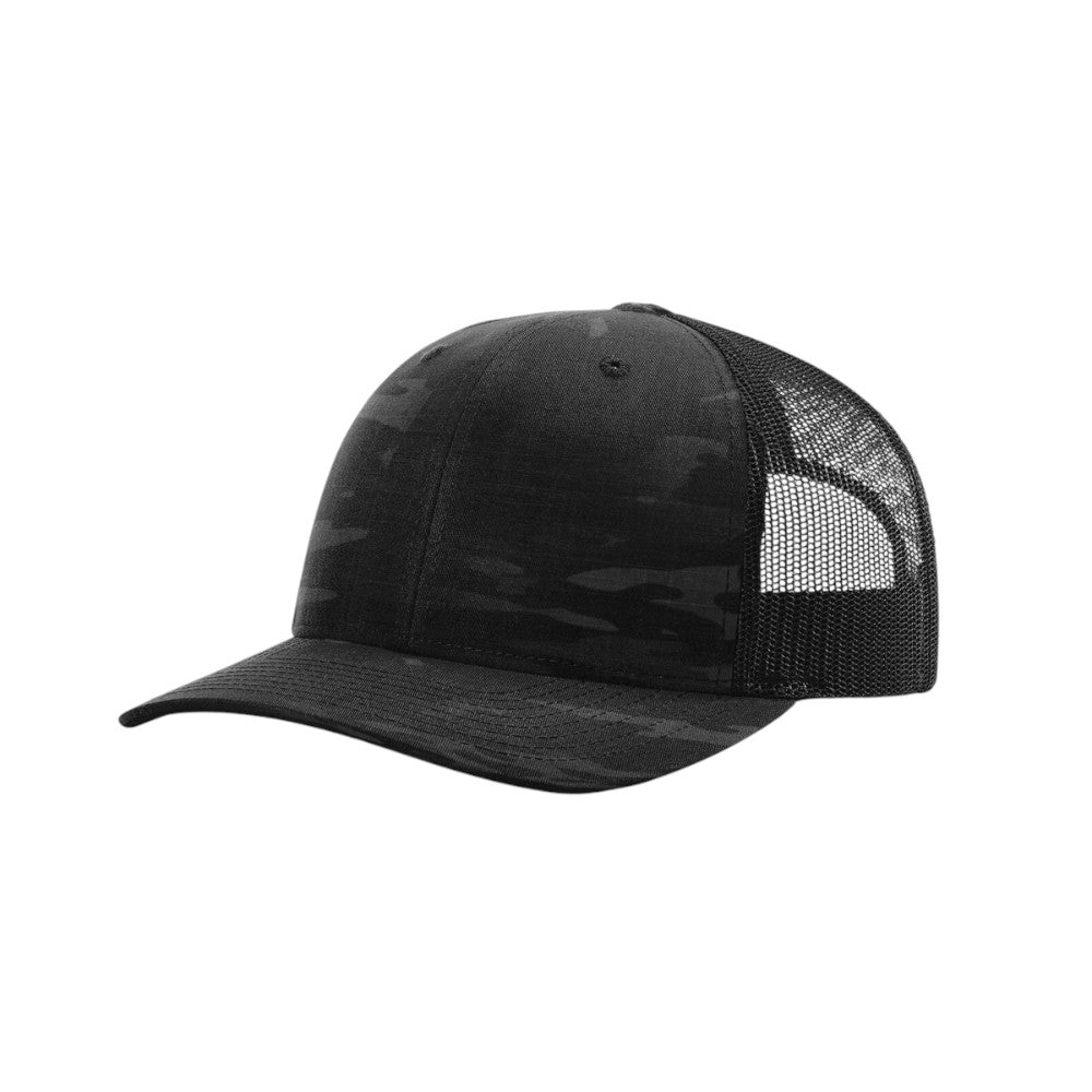 Richardson - Printed Tactical Trucker Cap - 112PT - Multicam Black/Black