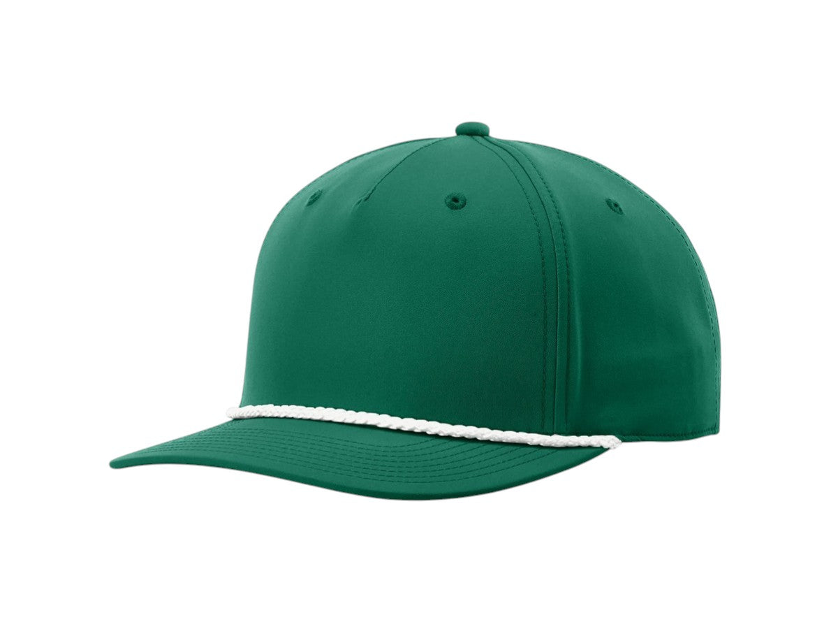 Richardson - Five-Panel Classic Rope Cap - 258 - Kelly/White