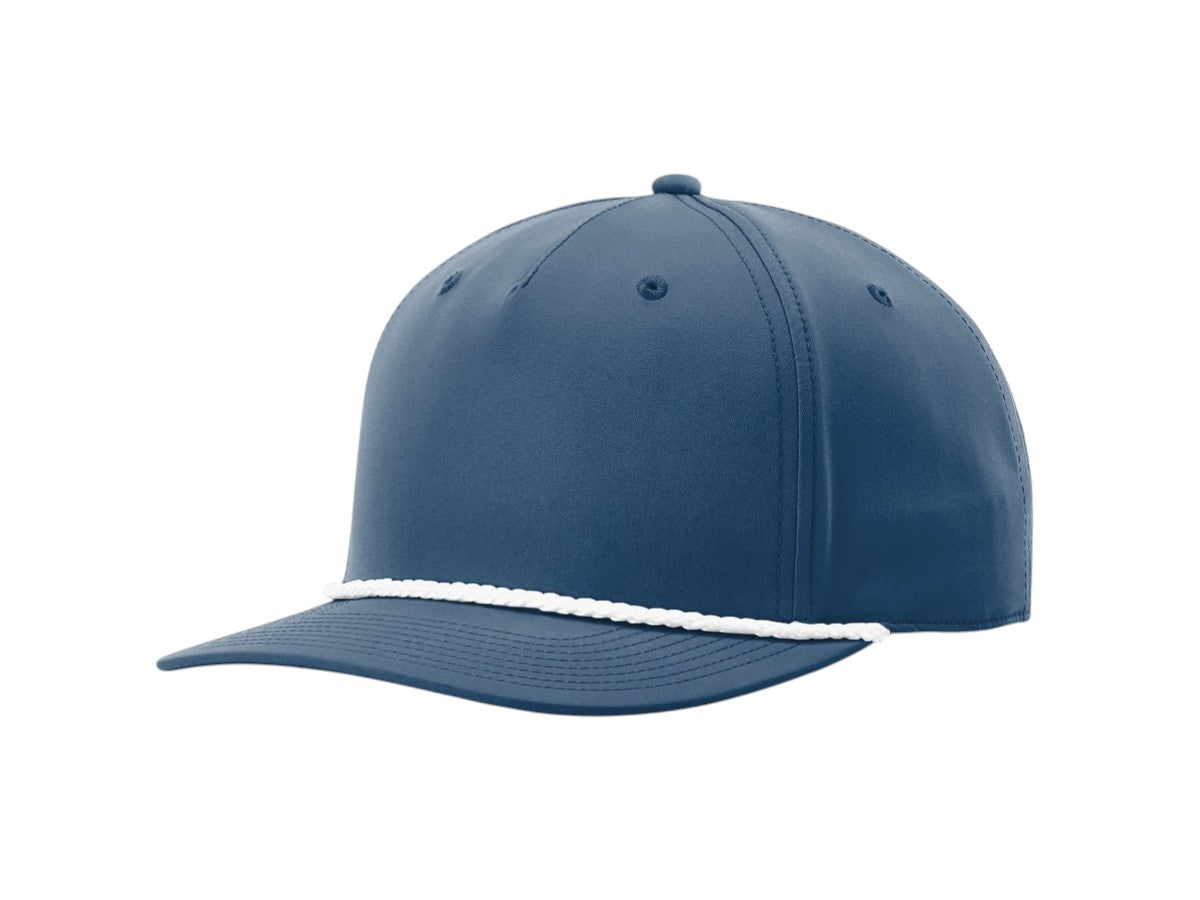 Richardson - Five-Panel Classic Rope Cap - 258 - Light Blue/White