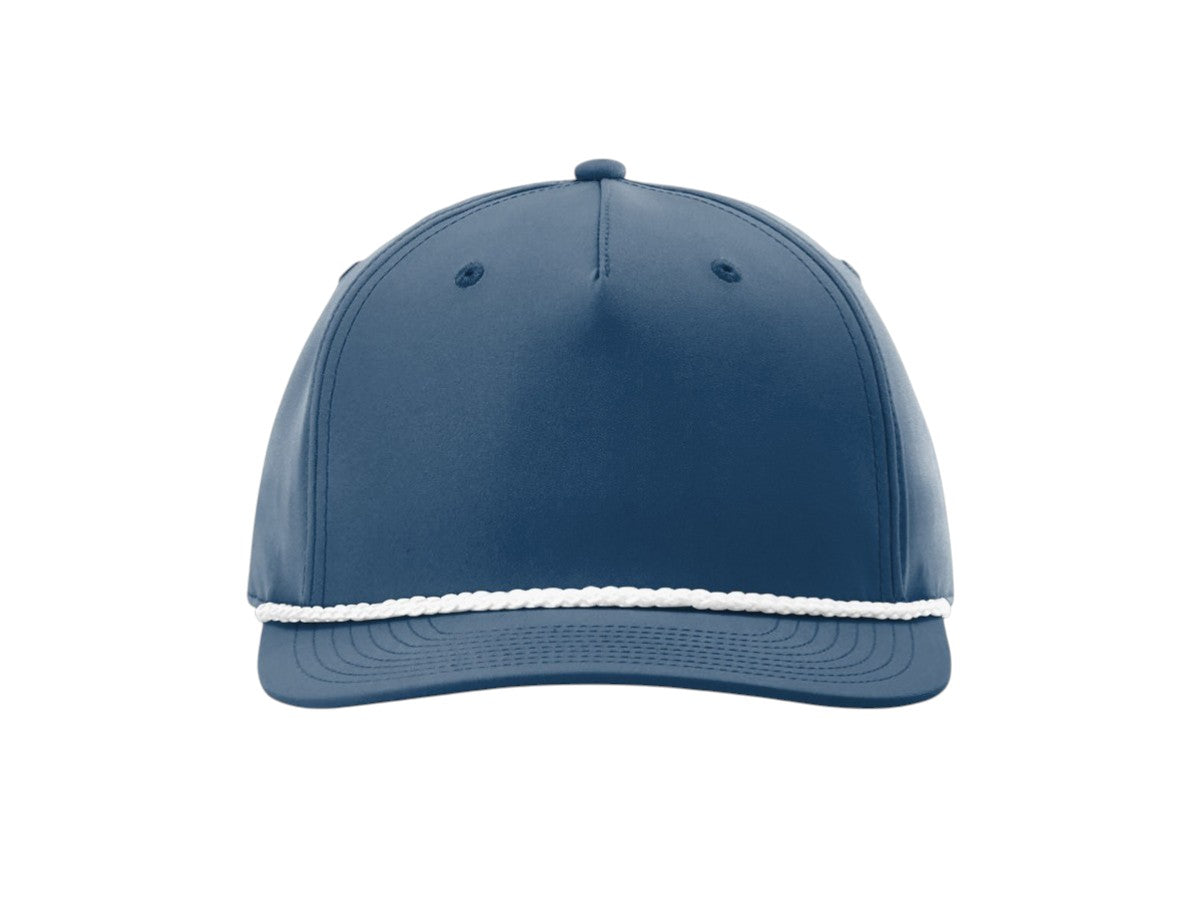 Richardson - Five-Panel Classic Rope Cap - 258 - Light Blue/White