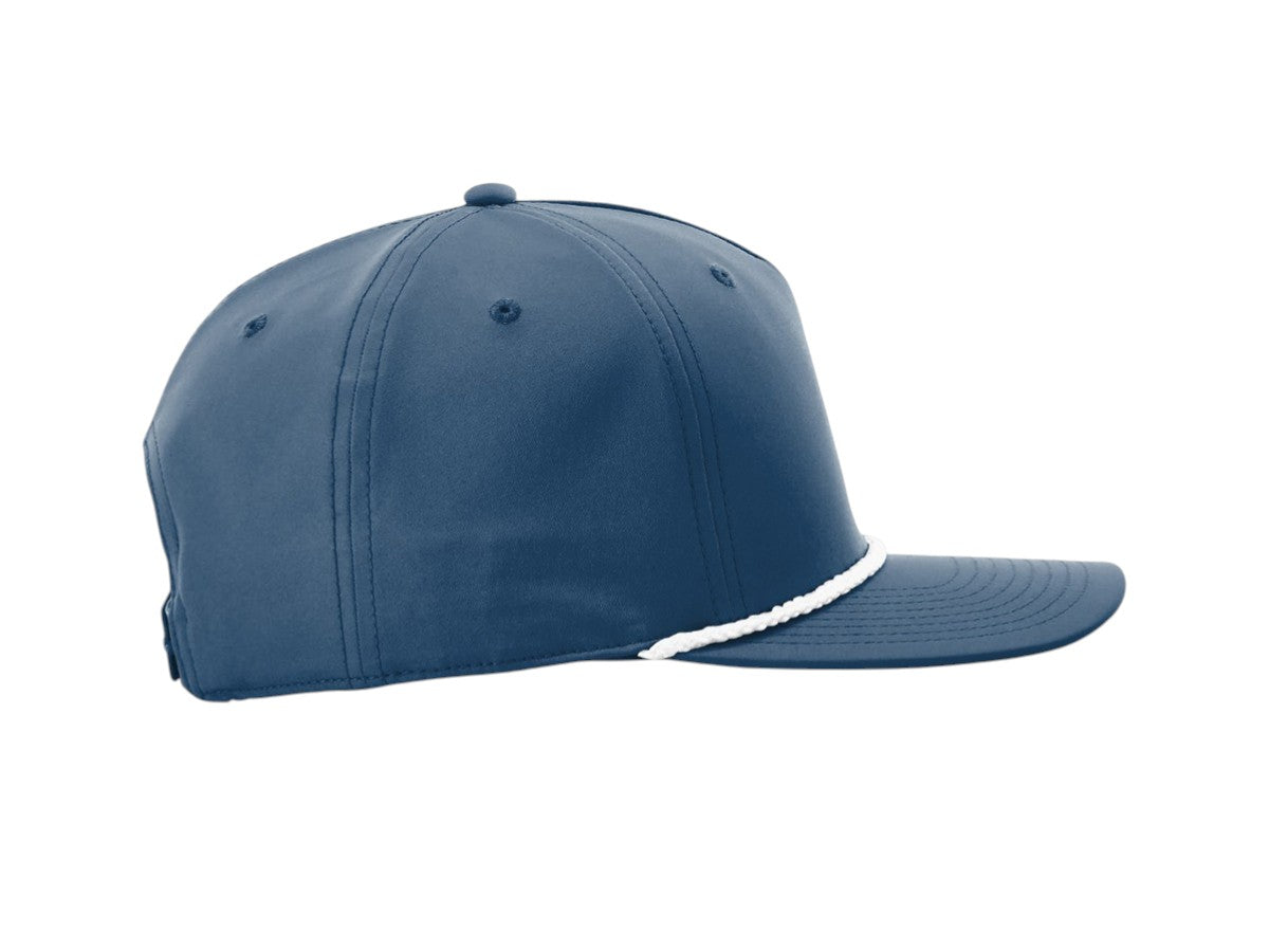 Richardson - Five-Panel Classic Rope Cap - 258 - Light Blue/White