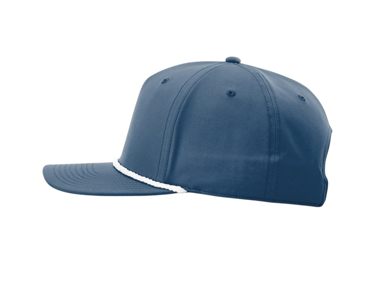 Richardson - Five-Panel Classic Rope Cap - 258 - Light Blue/White