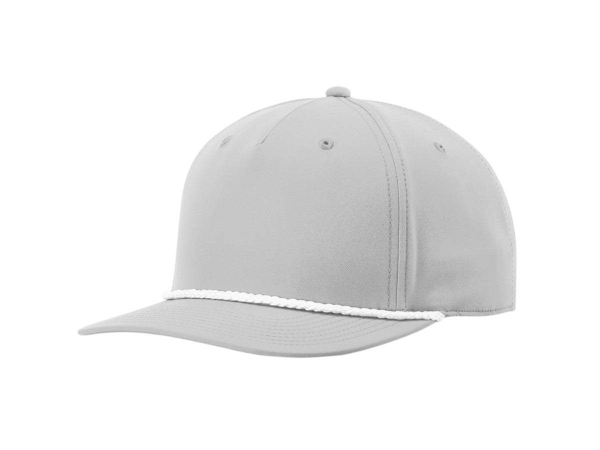 Richardson - Five-Panel Classic Rope Cap - 258 - Light Grey/White