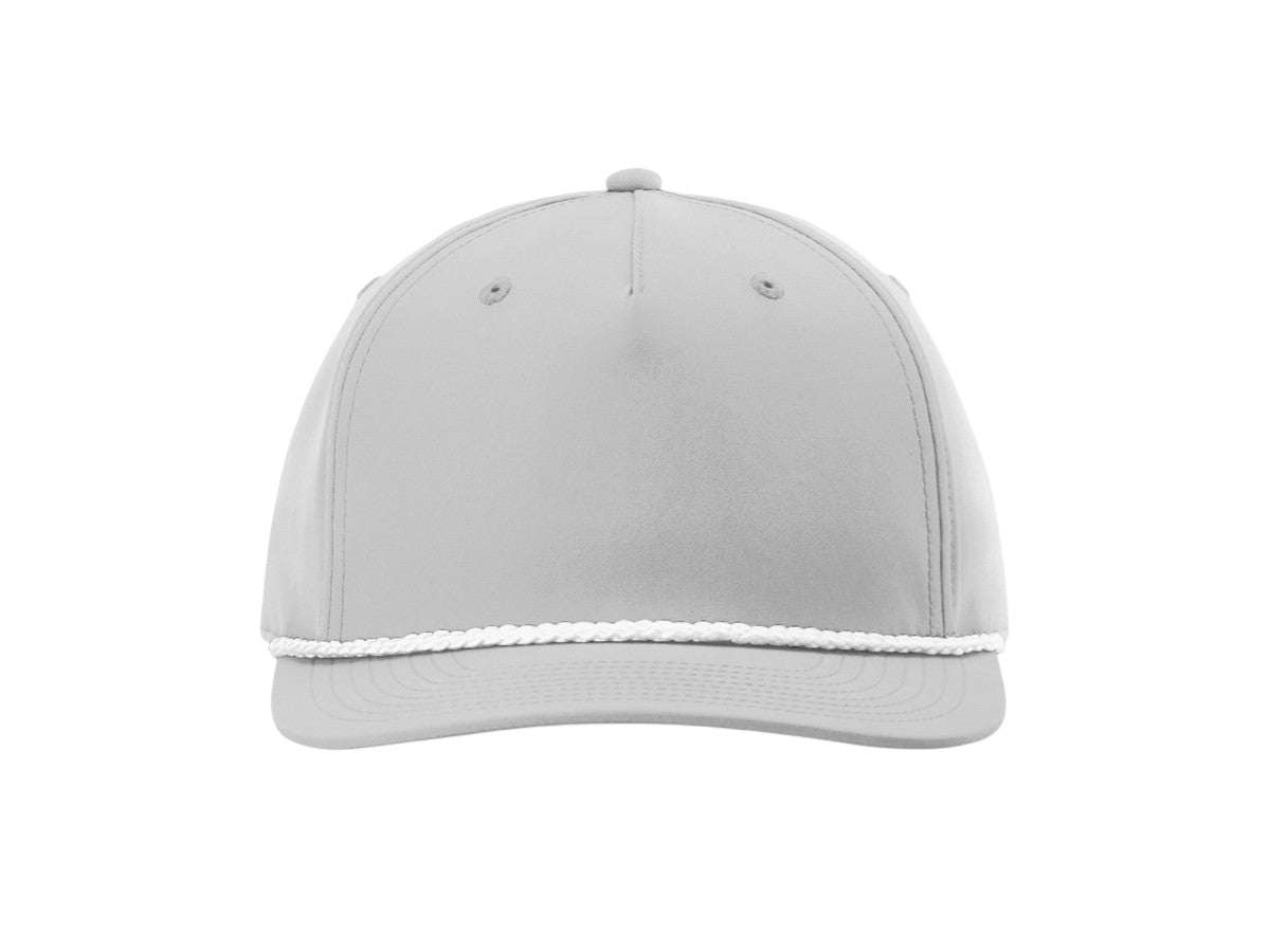 Richardson - Five-Panel Classic Rope Cap - 258 - Light Grey/White