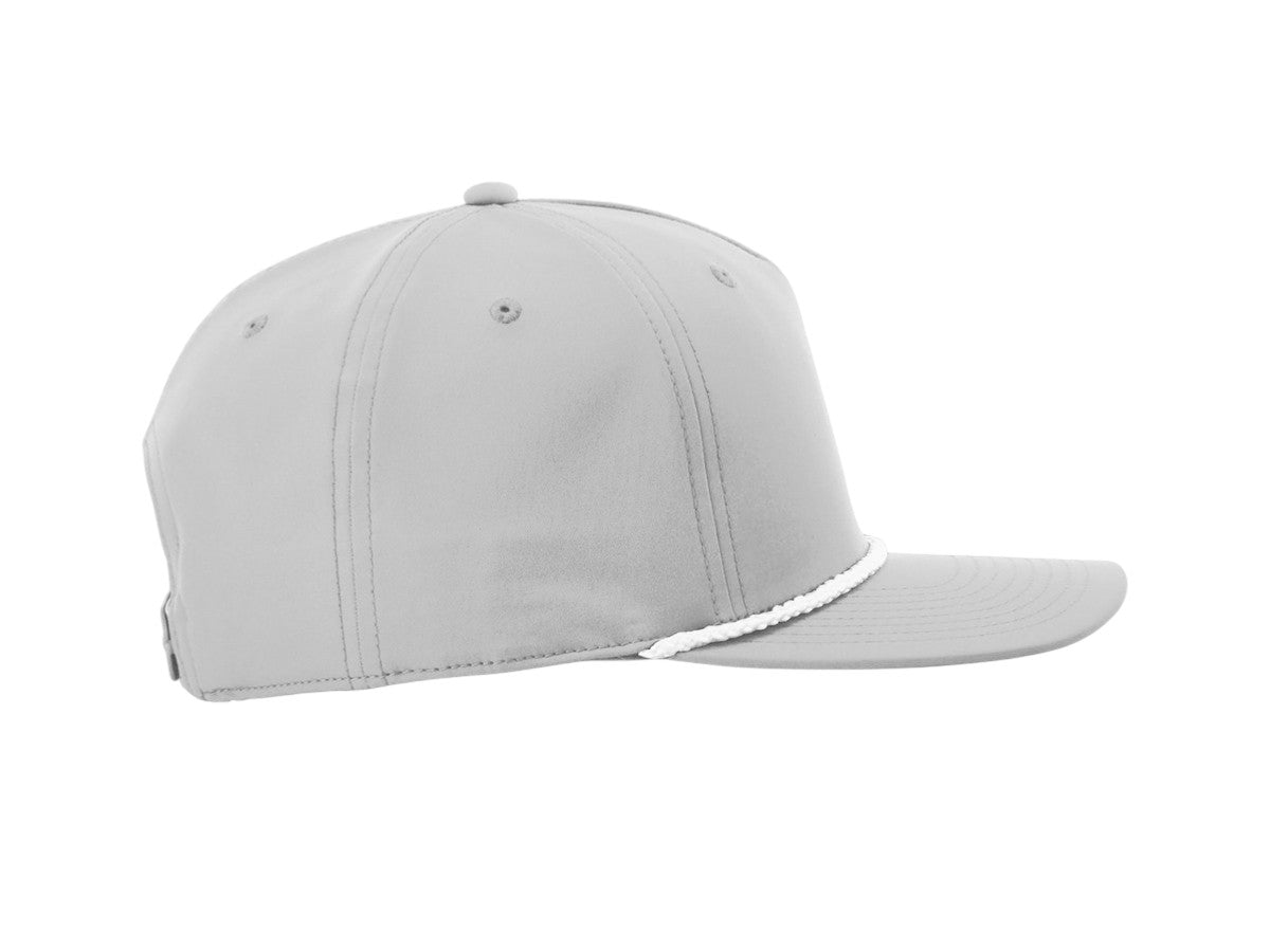Richardson - Five-Panel Classic Rope Cap - 258 - Light Grey/White
