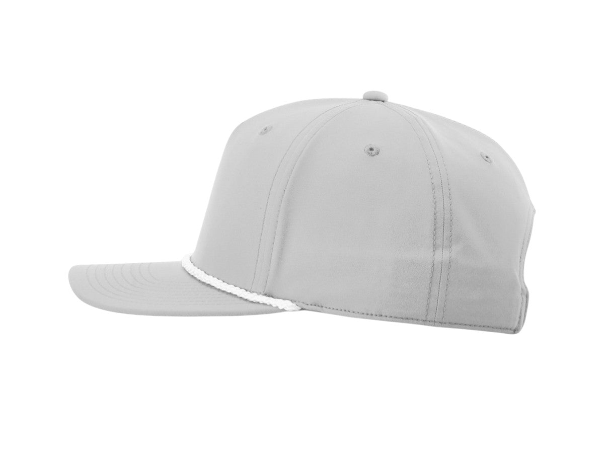 Richardson - Five-Panel Classic Rope Cap - 258 - Light Grey/White