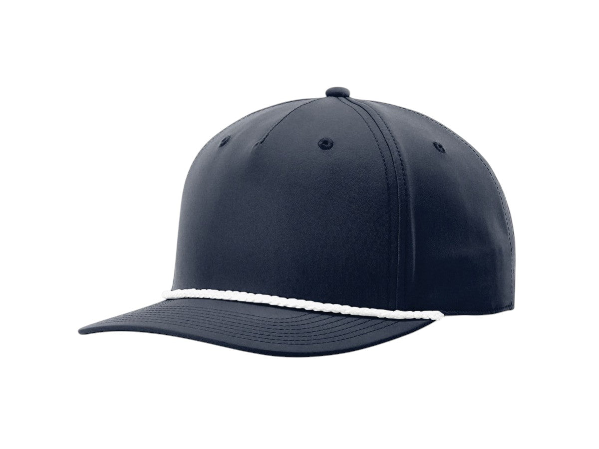 Richardson - Five-Panel Classic Rope Cap - 258 - Navy/White