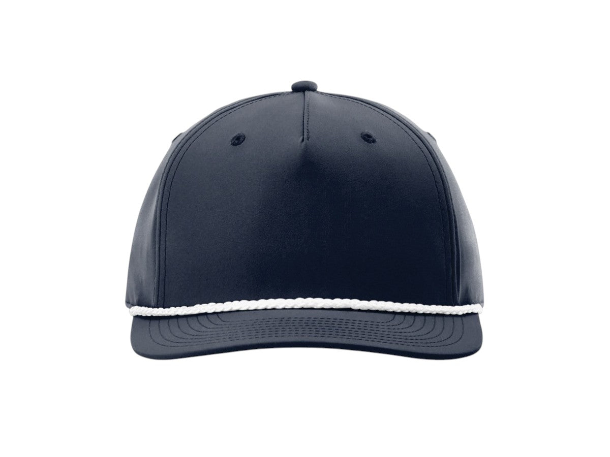 Richardson - Five-Panel Classic Rope Cap - 258 - Navy/White