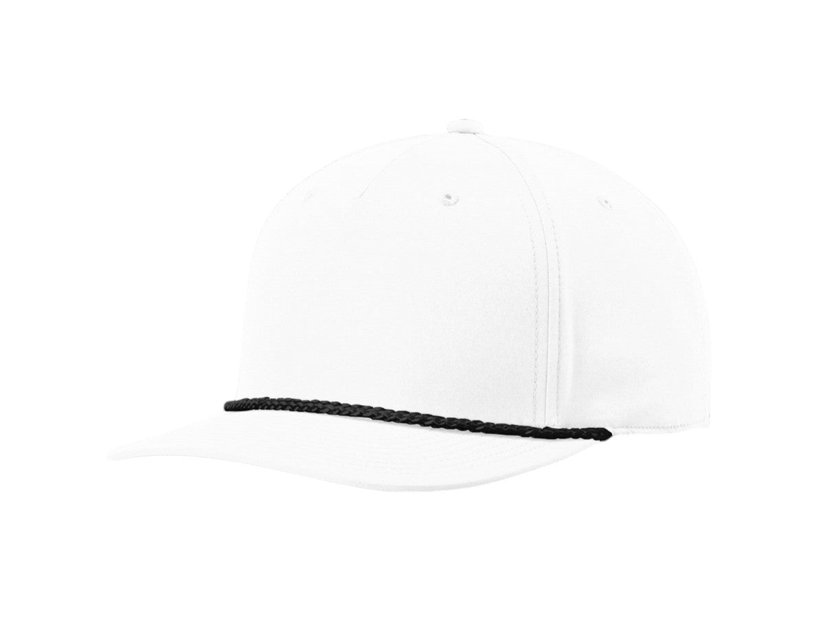 Richardson - Five-Panel Classic Rope Cap - 258 - White/Black