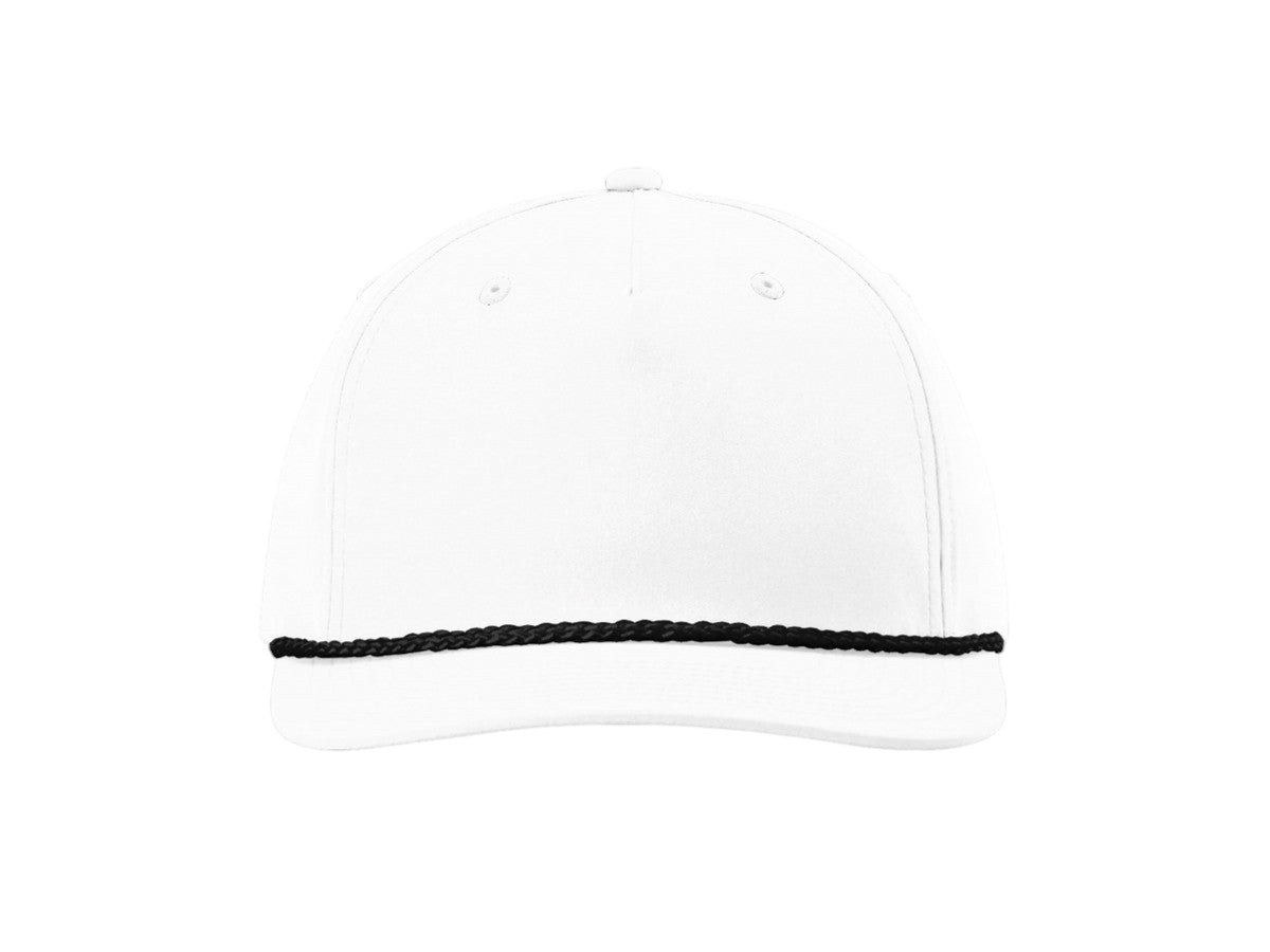 Richardson - Five-Panel Classic Rope Cap - 258 - White/Black