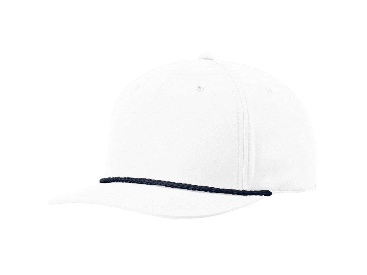 Richardson - Five-Panel Classic Rope Cap - 258 - White/Navy