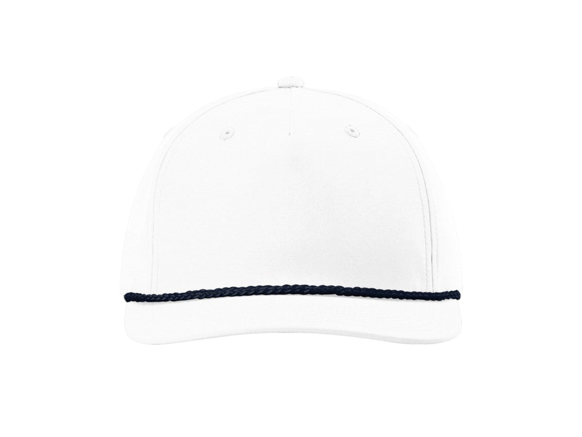 Richardson - Five-Panel Classic Rope Cap - 258 - White/Navy