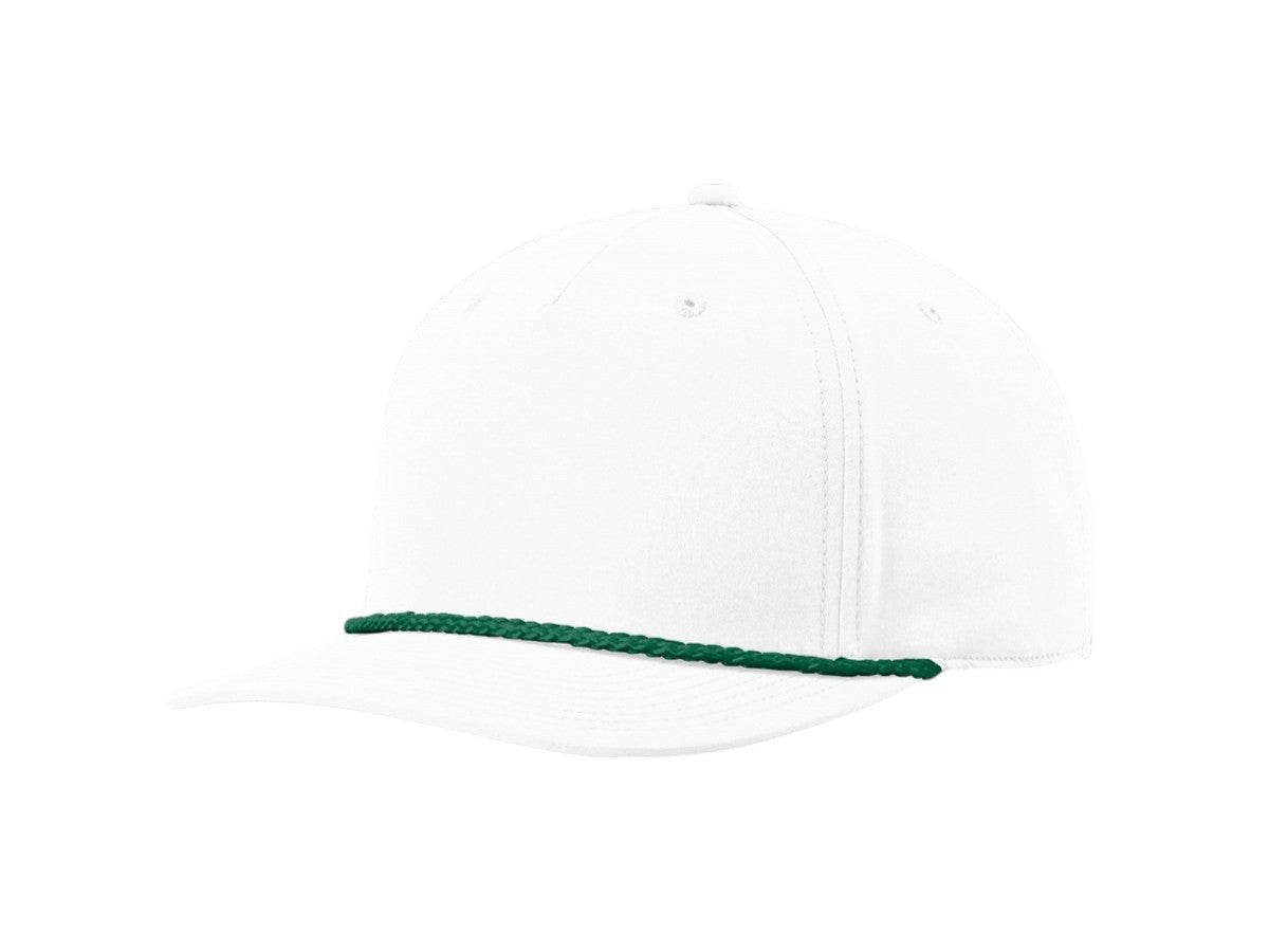 Richardson - Five-Panel Classic Rope Cap - 258 - White/Kelly