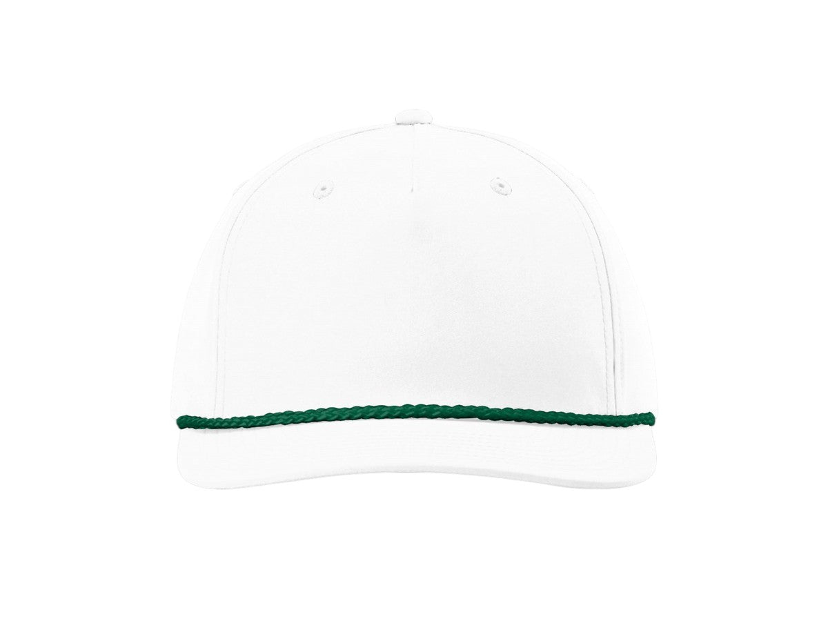 Richardson - Five-Panel Classic Rope Cap - 258 - White/Kelly