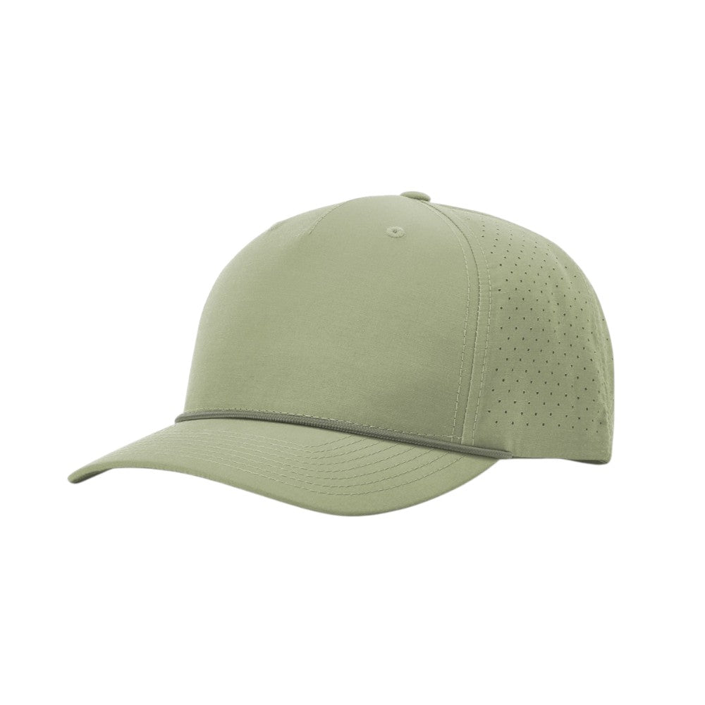 Richardson 355 Laser Perforated Performance Rope Hat - Light Olive/Olive
