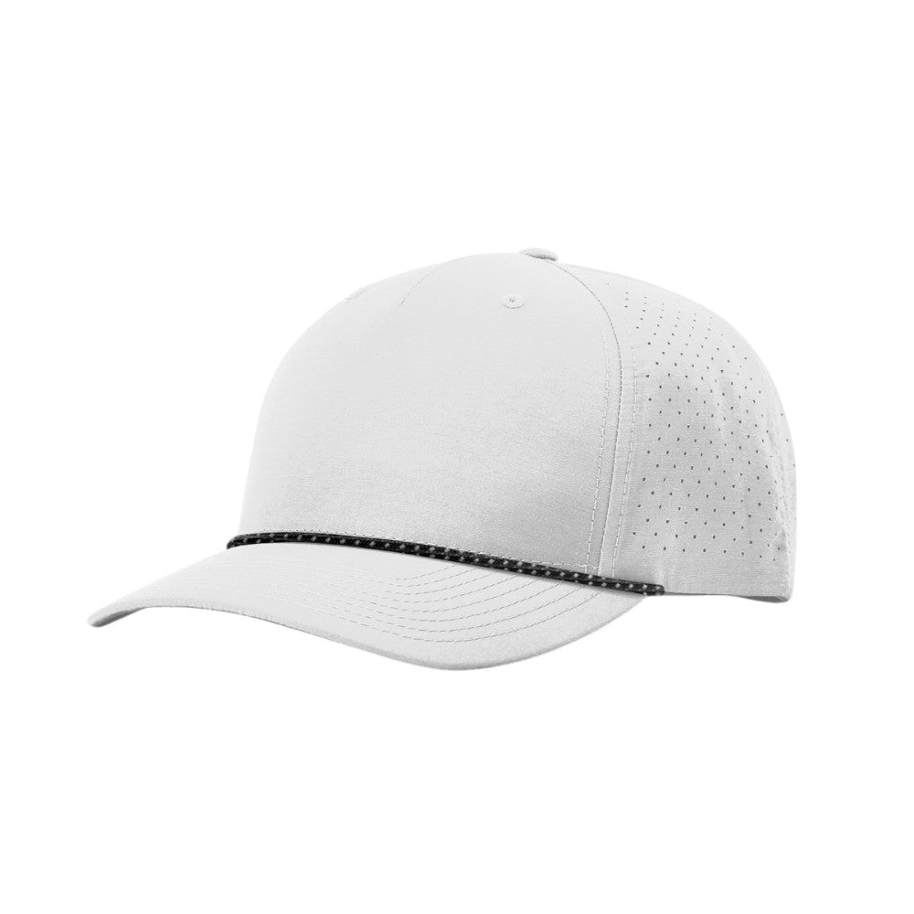 Richardson 355 Laser Perforated Performance Rope Hat - Silver/Black-Silver