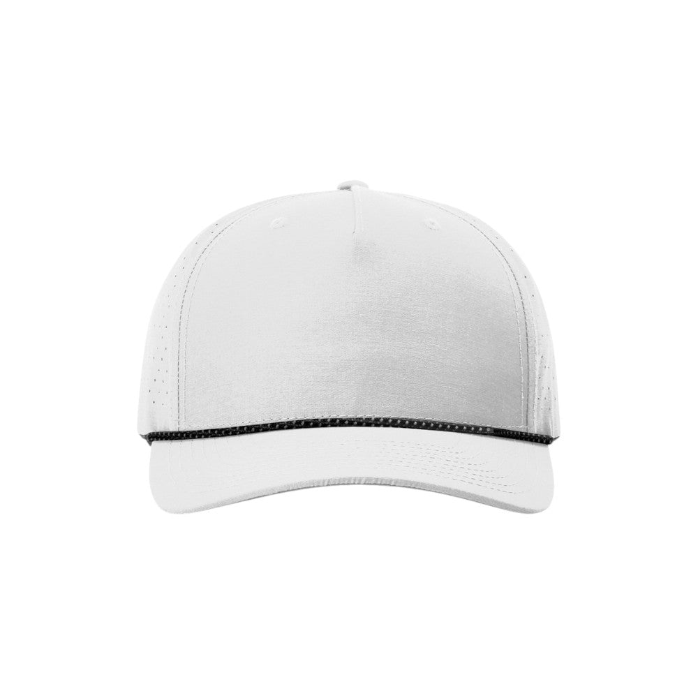 Richardson 355 Laser Perforated Performance Rope Hat - Silver/Black-Silver
