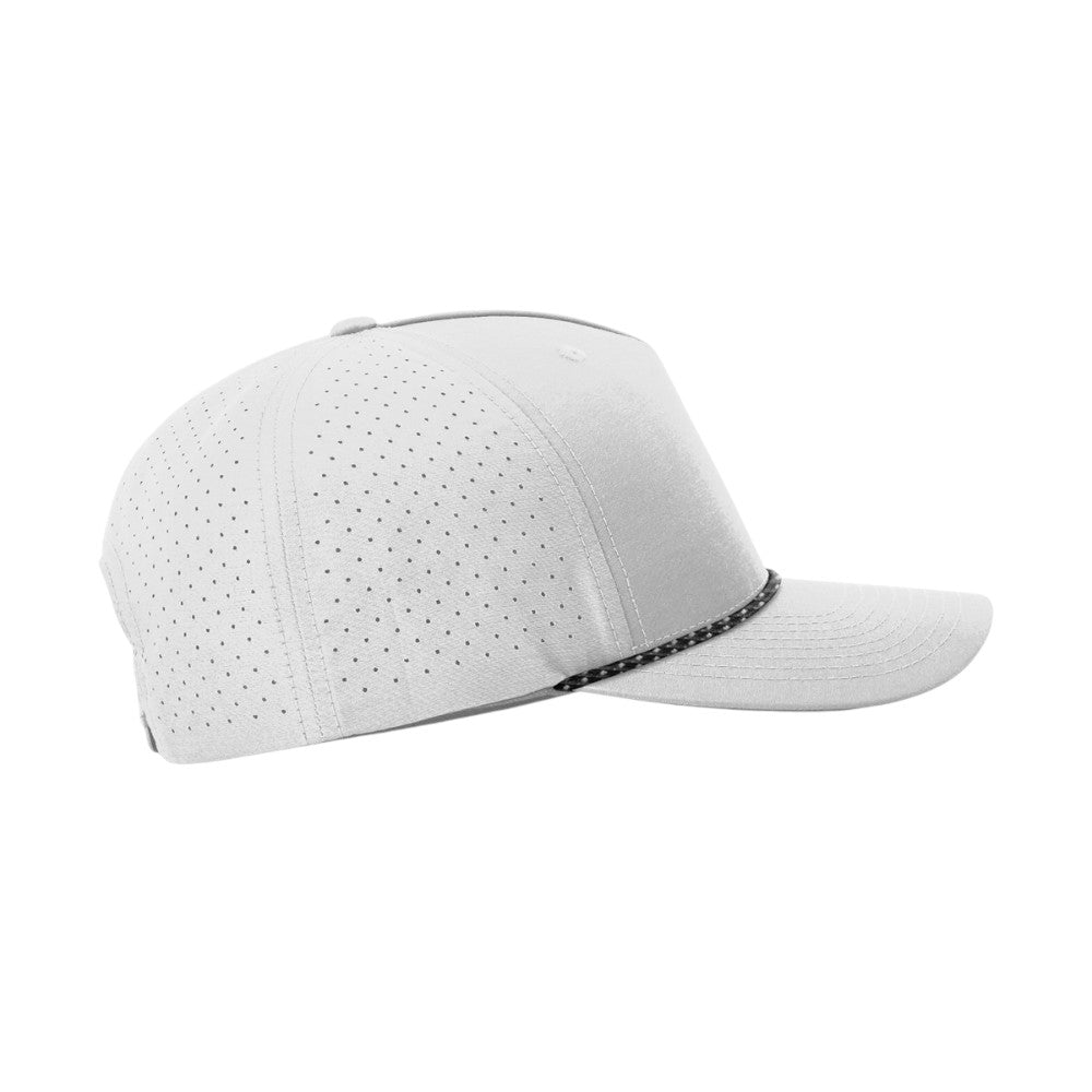 Richardson 355 Laser Perforated Performance Rope Hat - Silver/Black-Silver