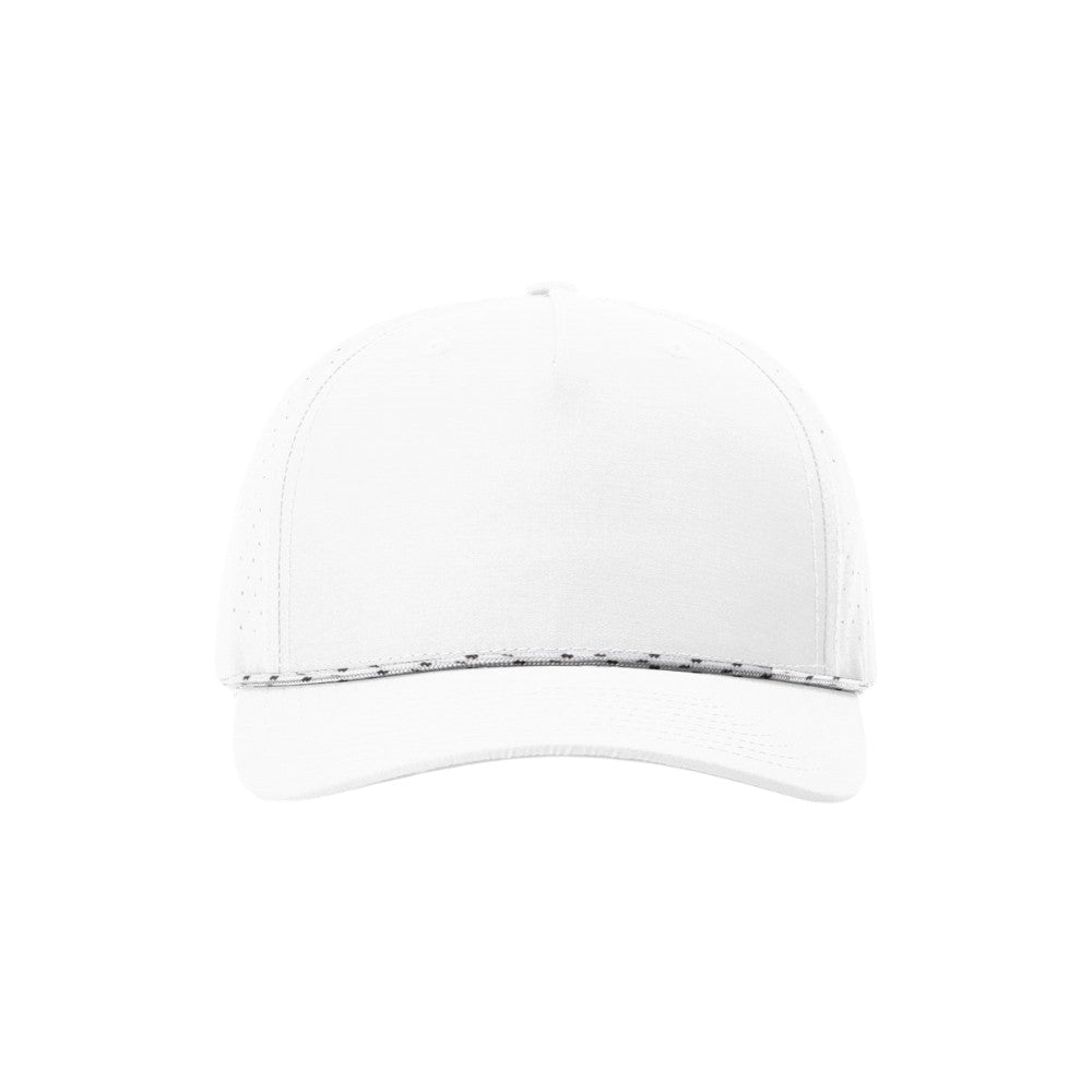 Richardson 355 Laser Perforated Performance Rope Hat - White/White-Black