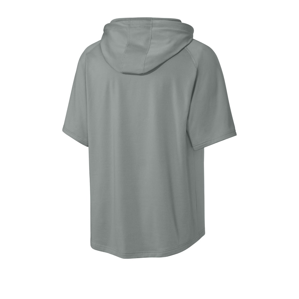 Richardson Charge Performance Fleece Short Sleeve Hoodie - Grey