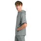 Richardson Charge Performance Fleece Short Sleeve Hoodie - Grey